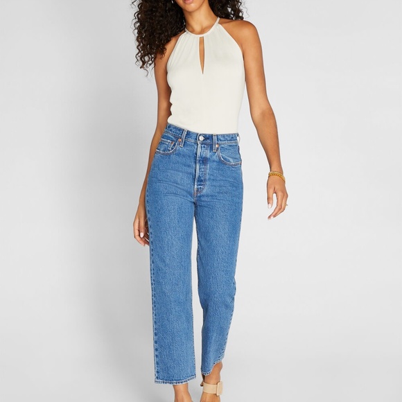 Matte Jersey Tank - New With Tags - NEVER WORN - Wind Chime - Picture 4 of 5